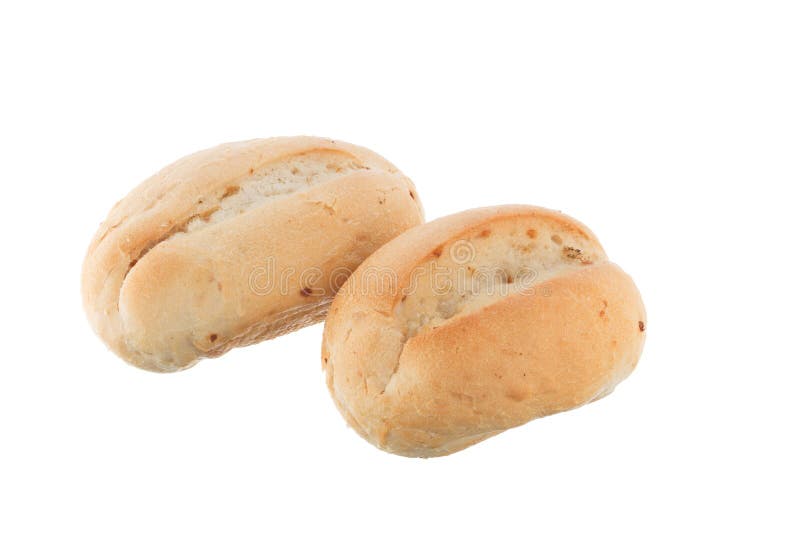 Two french bread rolls royalty free stock images Two french bread rolls royalty free stock images