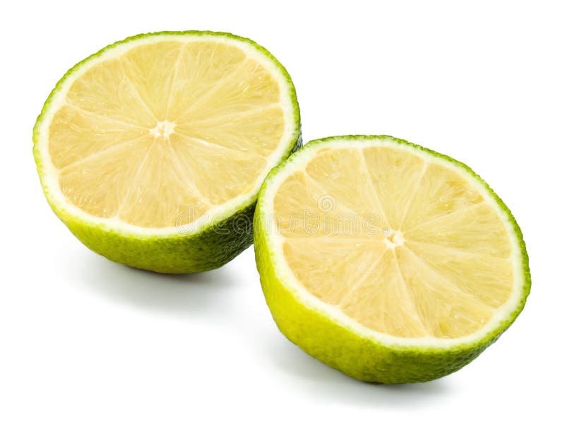 Two fresh lime slices stock image. Image of healthy, health 18199135