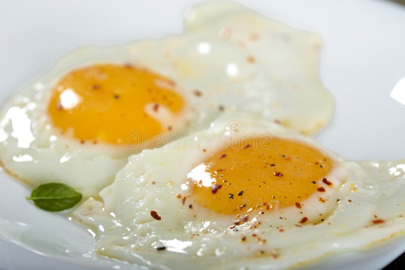 Two fried eggs