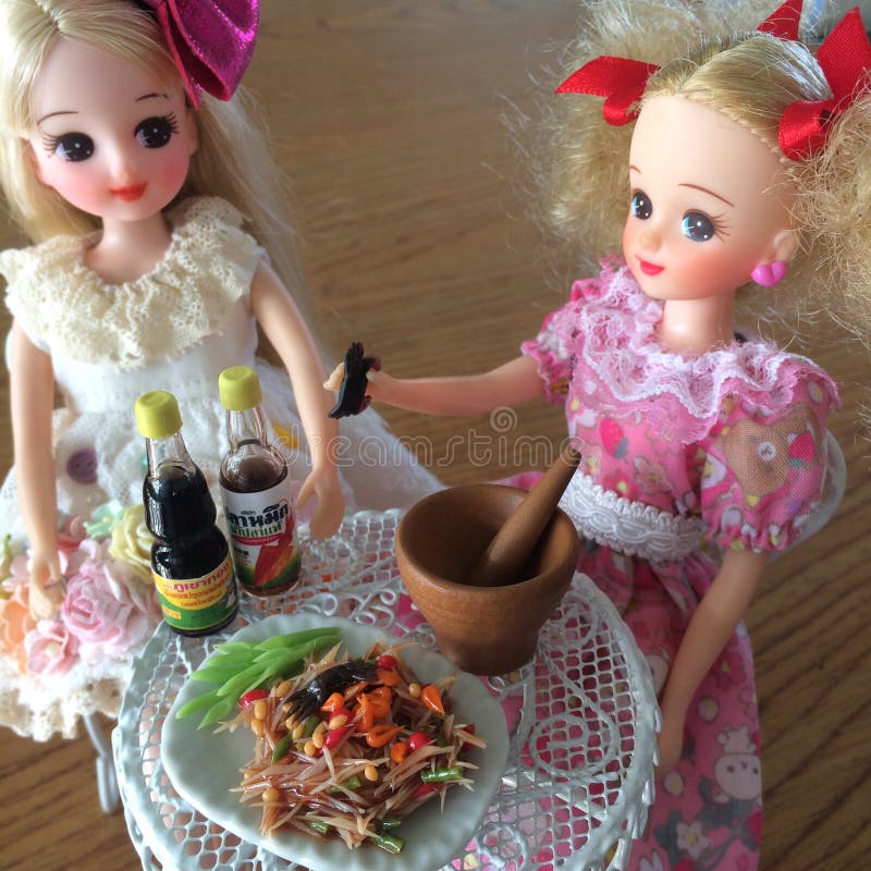 two barbie doll