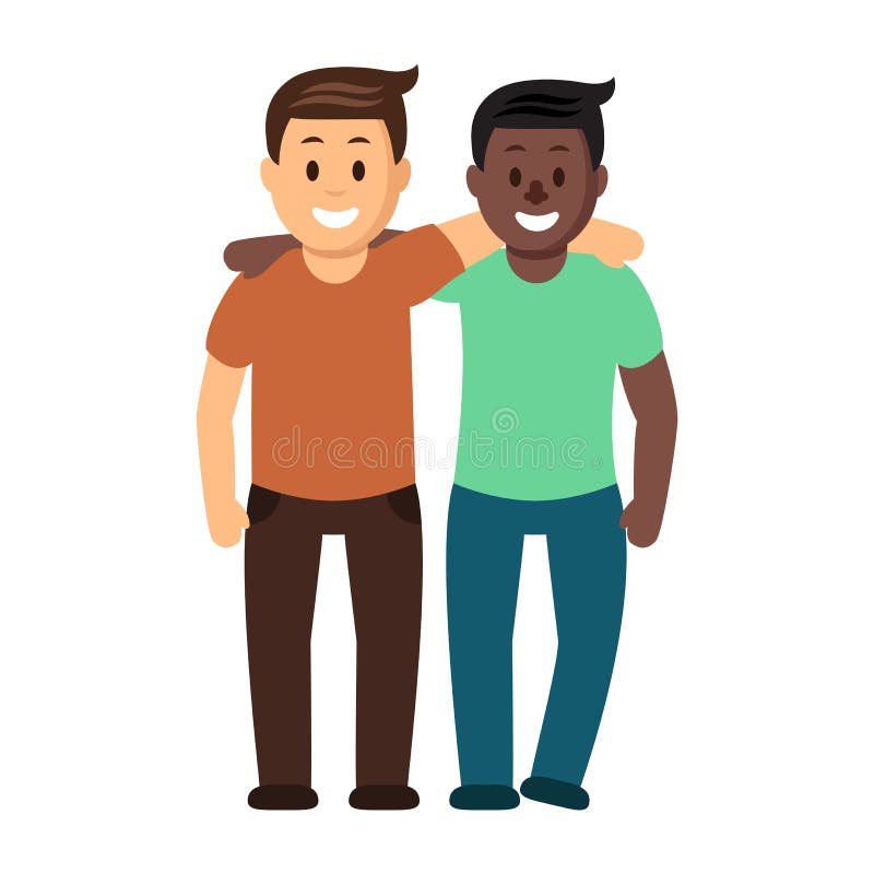 Two Friends Having Fun. Meeting of Two Friends Guys Stock Vector - Illustration of logo, cartoon: 104025197 Two Friends Having Fun. Meeting of Two Friends Guys Stock Vector - Illustration of logo, cartoon: 104025197