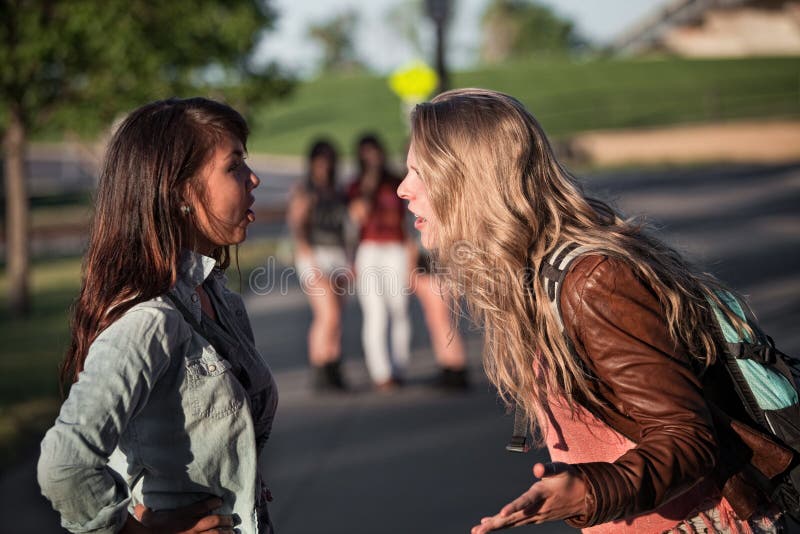 Two Girls Arguing