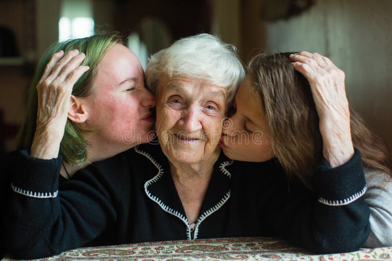 Granny Lesbian Kissing