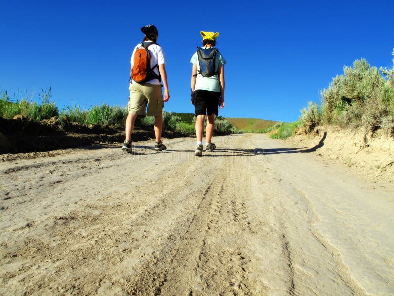 Two Girls Hiking