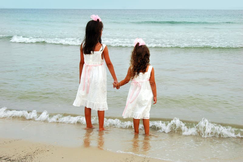 Two Girls Holding Hands