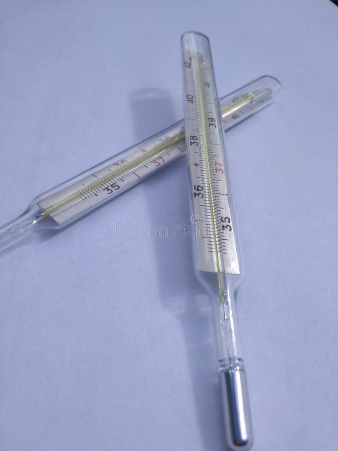 Two thermometers stock photo. Image of hospital, healthy 182388610