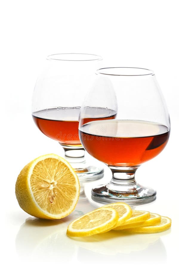 Cognac brandy glass stock image. Image of brandy, drink 13627085