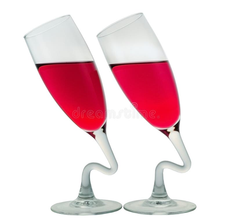 Two Glasses With Liquid Picture Image 8596717