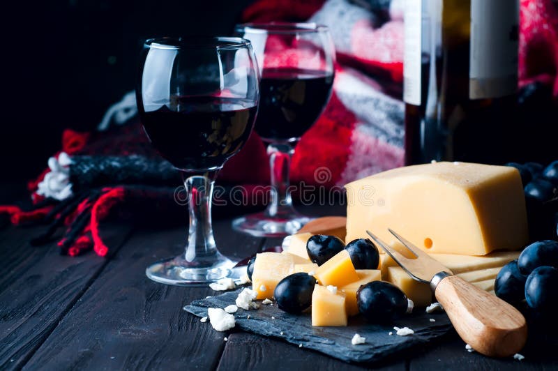Red wine and cheese stock photo. Image of ingredient 45665008