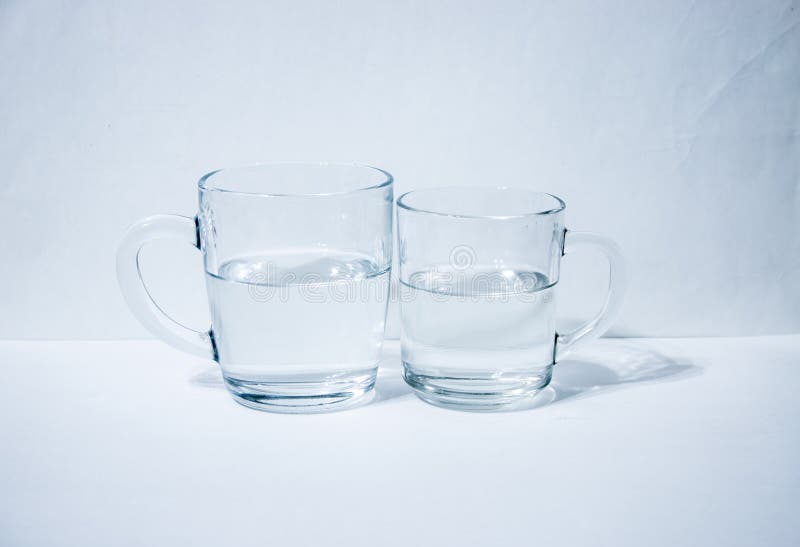 Two glasses of water stock photo. Image of glass, maquette 97769562