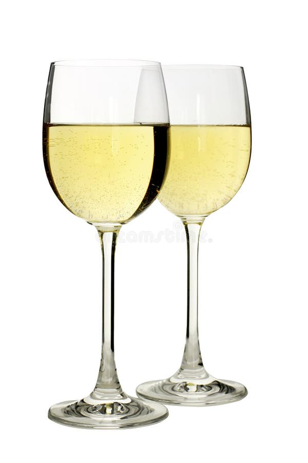 Two glasses of wine stock images