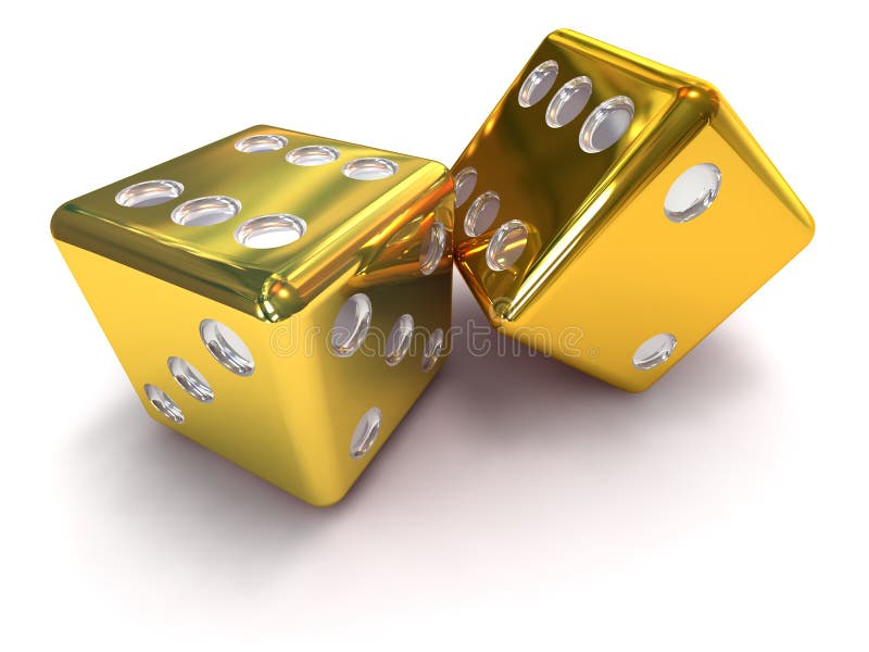TWO GOLD DICE