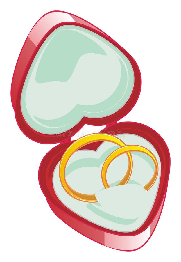 Two Wedding Rings Cartoon Stock Illustrations 190 Two Wedding Rings