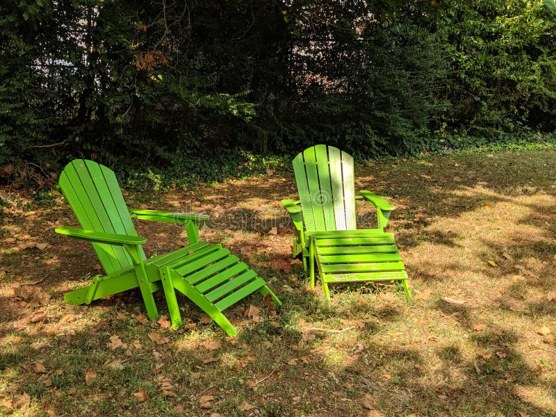 Two lawn chairs stock photo. Image of cottage, house, flowers 953004