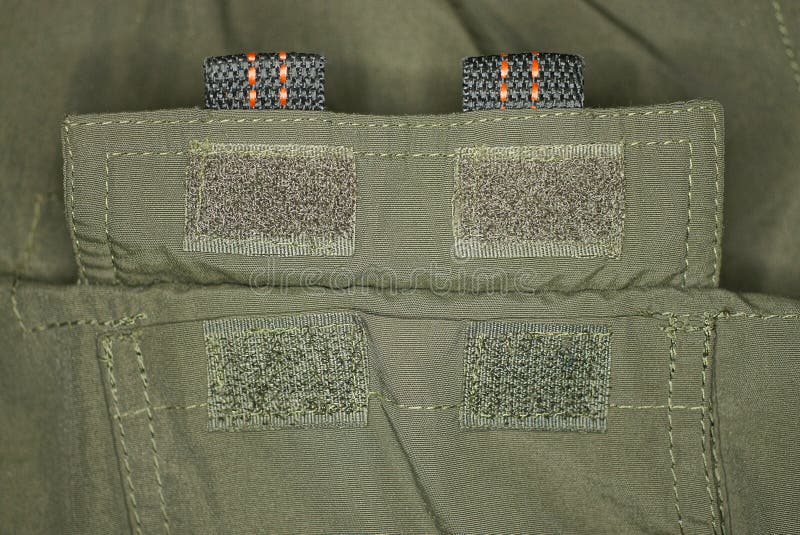 Velcro on the Fabric of the Army Clothing Pocket Stock Image - Image of  background, dressing: 241791531