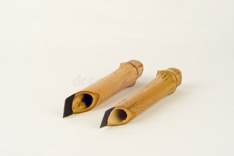 Two Handmade Calligraphy Pens Stock Photo Image of culture, document