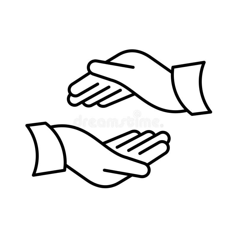 Hand Holding A Symbol Of Family. Family Protect Icon Stock Vector ...
