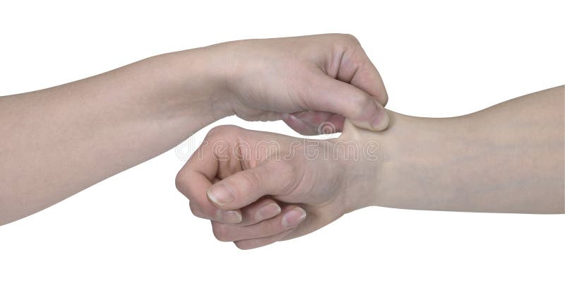 Two hands and a pinch stock image. Image of person, knuckle - 36154511