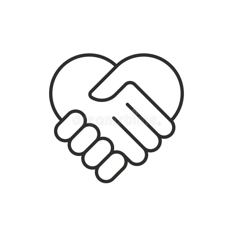 Two hands in shape of heart vector icon