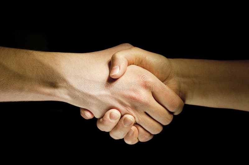 Two hands unite with eachother as agreement
