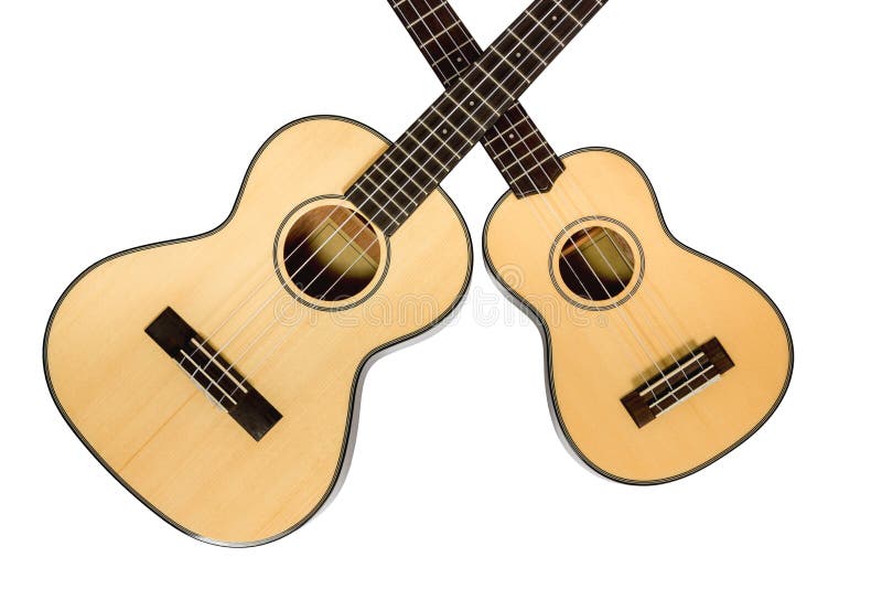 Hawaiian Ukulele Guitar with Four Strings Isolated Stock Image Image