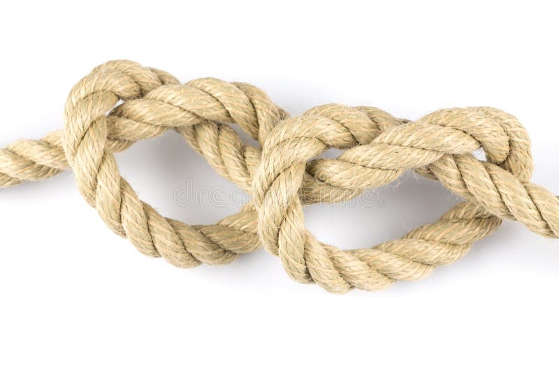 Two Heart Shape Knot of Rope Stock Image Image of close, shape 80160847