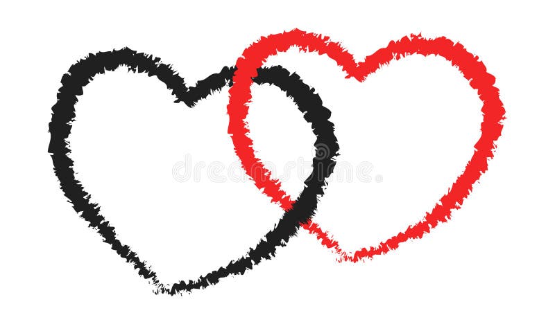 Connected Drawing Hearts Stock Illustrations – 117 Connected Drawing Hearts  Stock Illustrations, Vectors & Clipart - Dreamstime