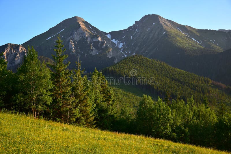 Havran and Zdiarska vidla, the two highest mountains in the Belianske Tatry