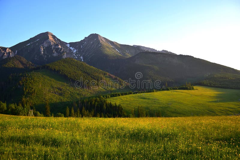 Havran and Zdiarska vidla, the two highest mountains in the Belianske Tatry