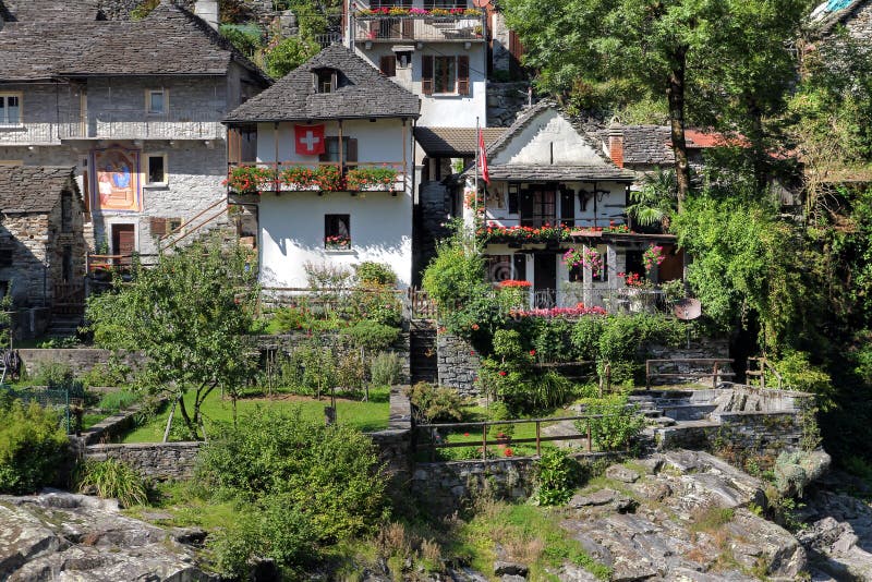 Houses in Ticino, Switzerland