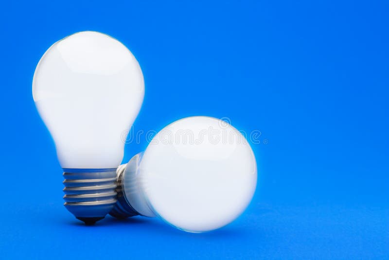 Two illuminated lightbulbs