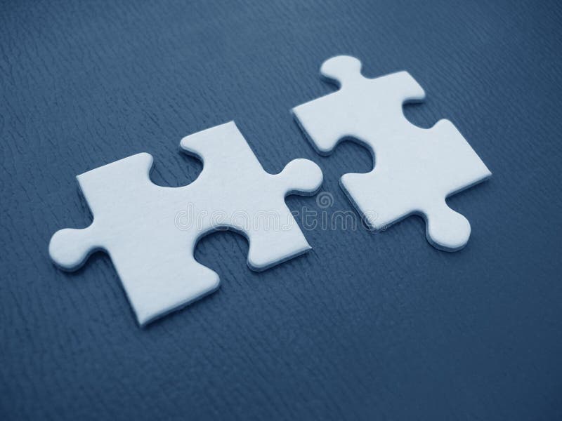 Two jigsaw pieces