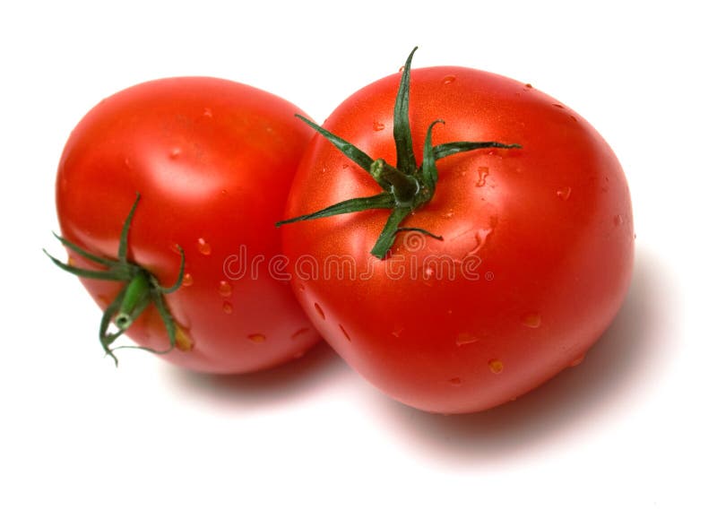 Two juicy fresh tomatoes 2