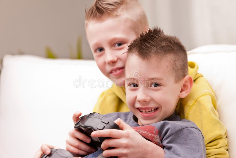 Playing Video Games Stock Photo - Download Image Now - Humor