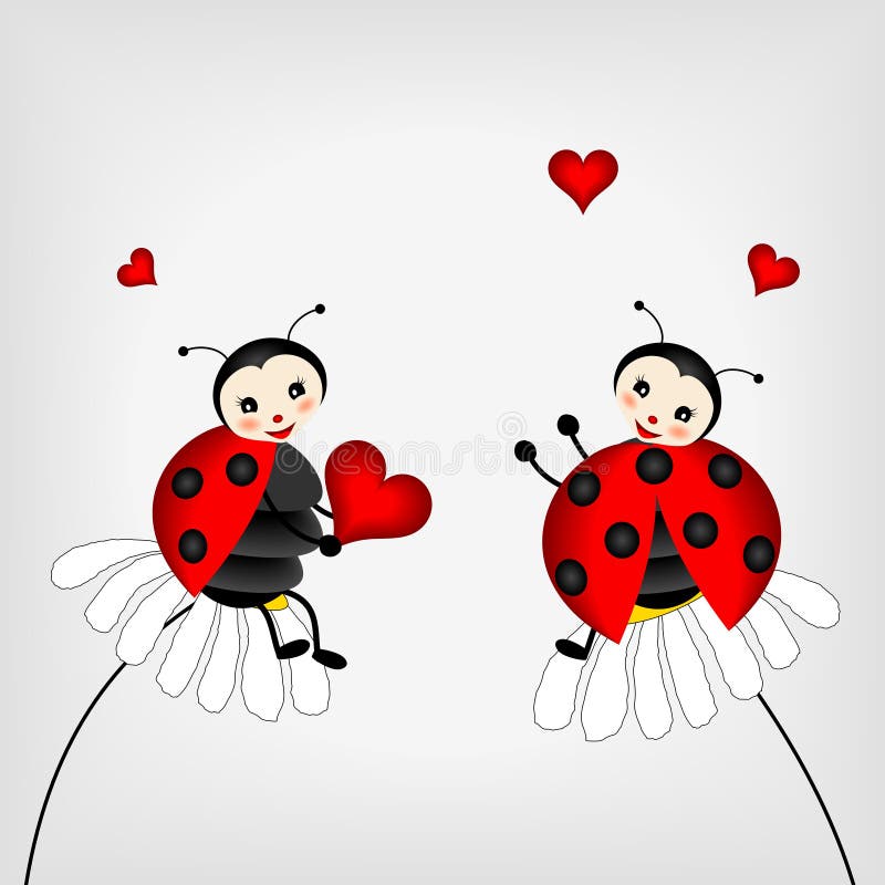 Two ladybirds