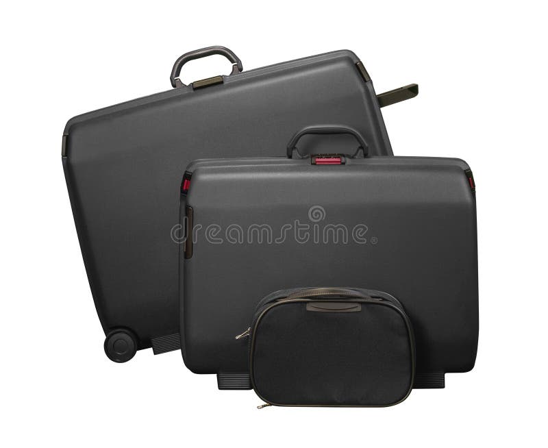Two Large Suitcases and Travel Bag Stock Photo Image of consumer