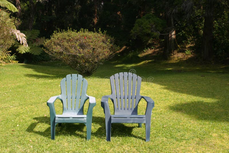 Two lawn chairs stock photo. Image of cottage, house, flowers - 953004
