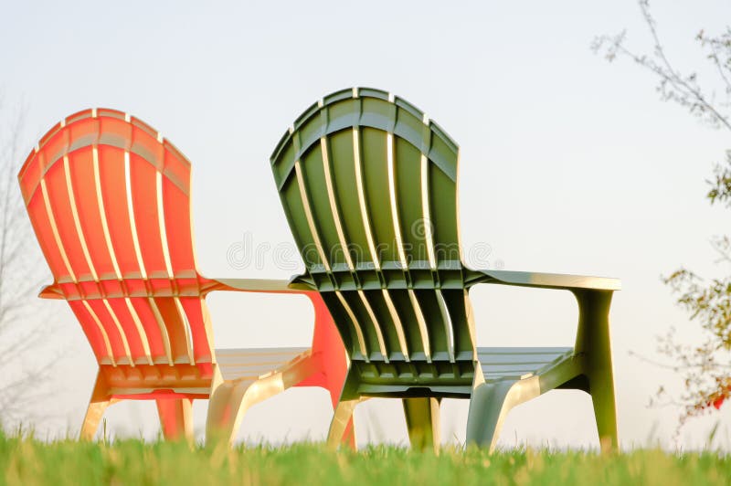 Two lawn chairs stock photo. Image of cottage, house, flowers 953004