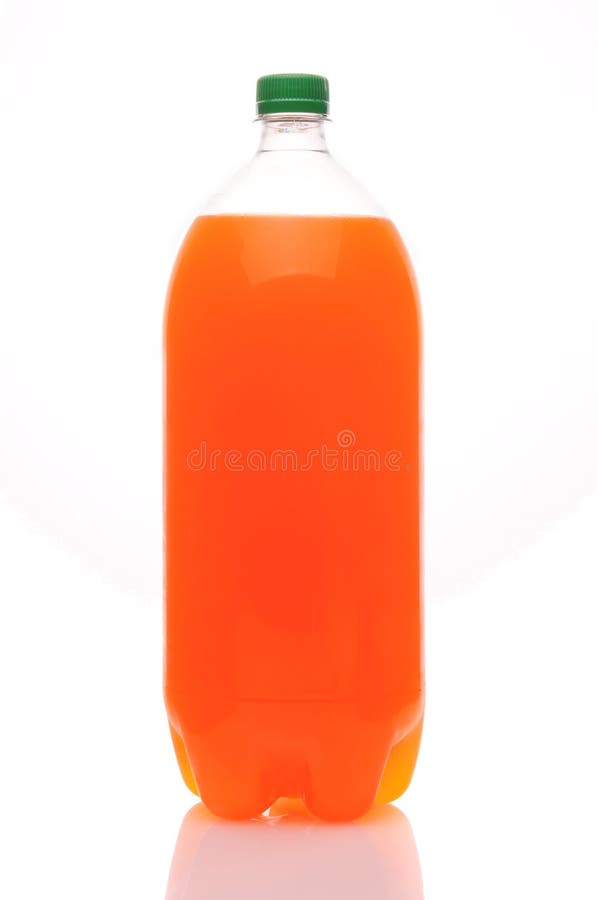 Two Liter Bottle of Orange Soda Stock Photo Image of liter, white
