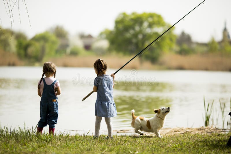 116 Two Little Girls Fishing Stock Photos - Free & Royalty-Free