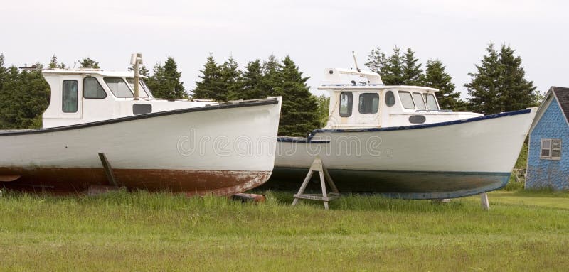 Two Lobster Boats