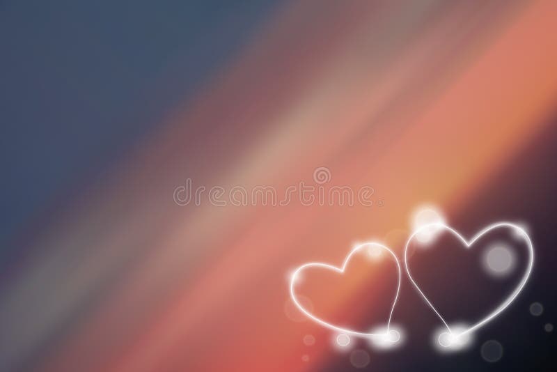 Two love Heart royalty free illustration Two love Heart royalty free illustration