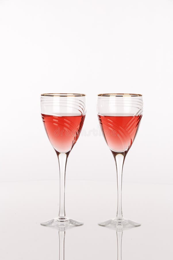 White Zinfandel Wine Bottle with Two Glasses Stock Photo Image of cheers, neck 15509180