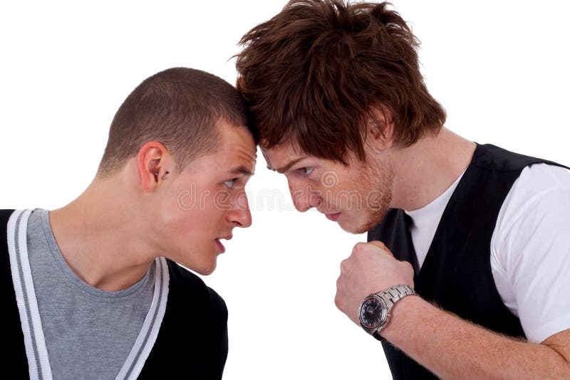 Two men fighting Black and White Stock Photos & Images - Alamy