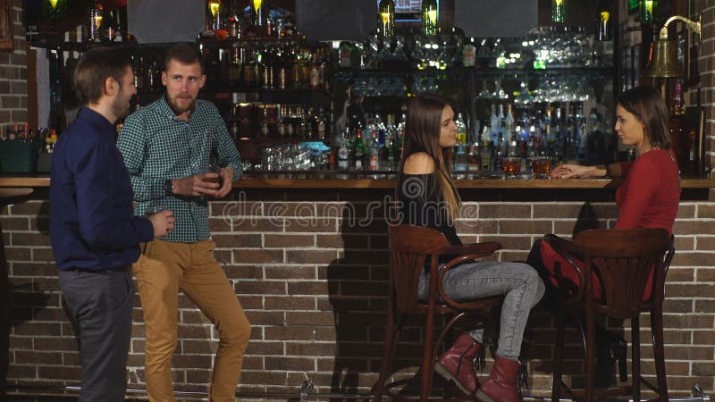 Two Men Flirt At The Bar Stock Video Video Of Flirt 82156609