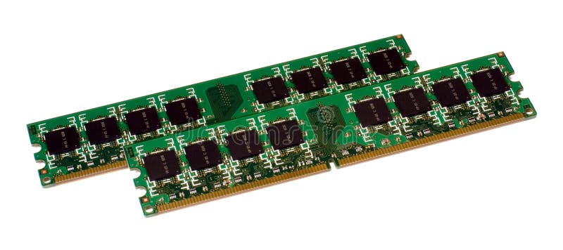 Two modules of the memory stock photography
