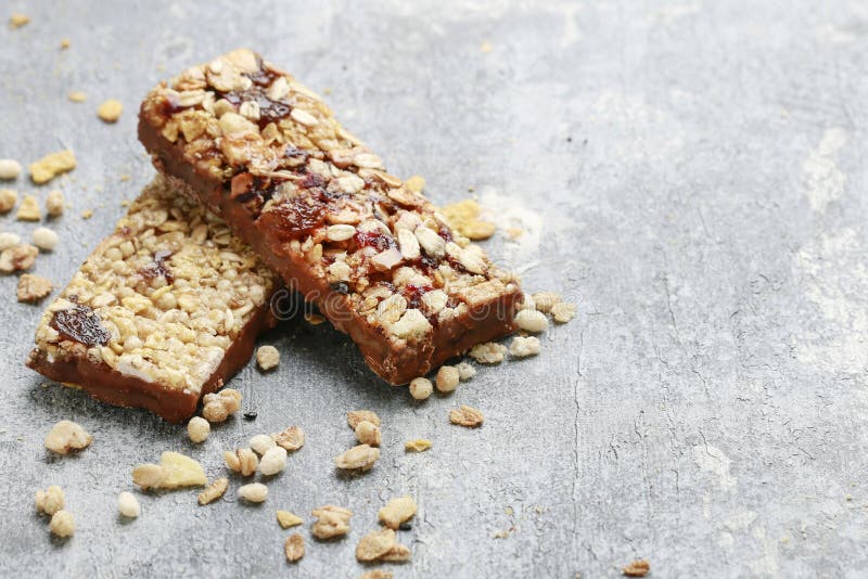 Two muesli bars royalty free stock image Two muesli bars royalty free stock image
