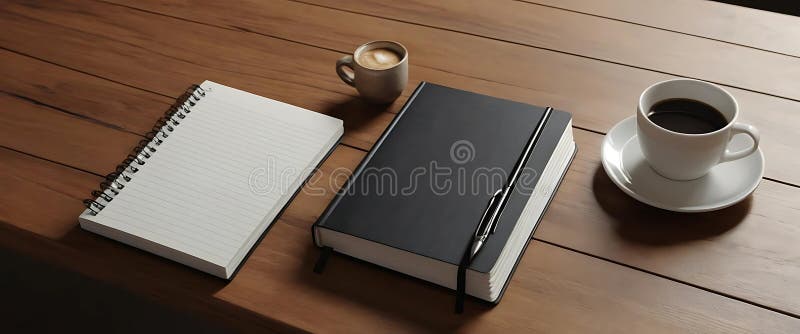 Preparing for a Productive Morning with Coffee And Thoughts royalty free stock photography