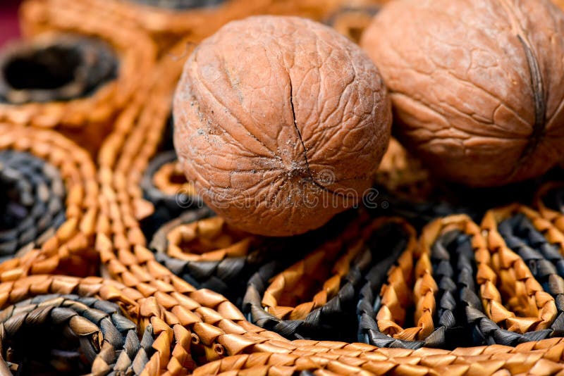 Two nuts background
