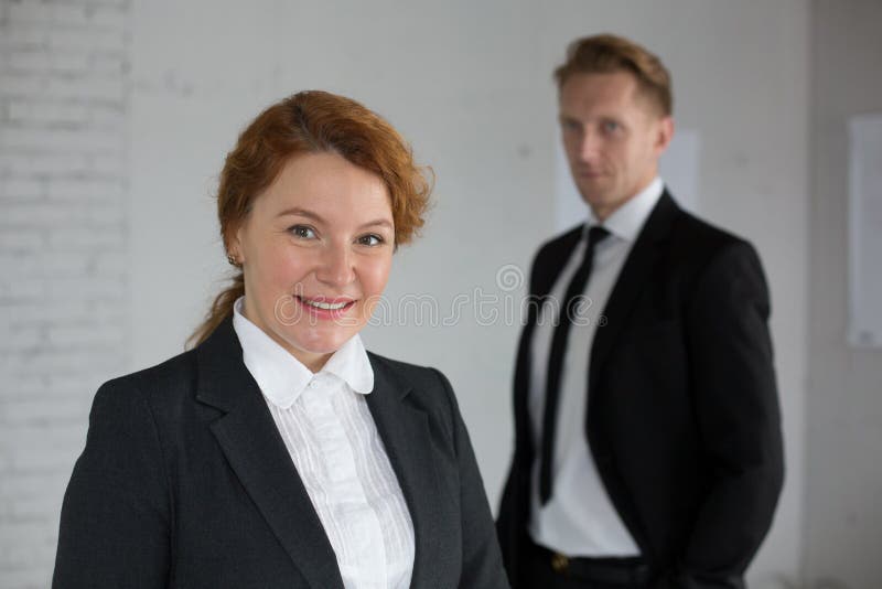 Two Office Workers Who Are Too Poisonous For One's Eyes Two office workers stock image. Image of caucasian, adult - 38908025